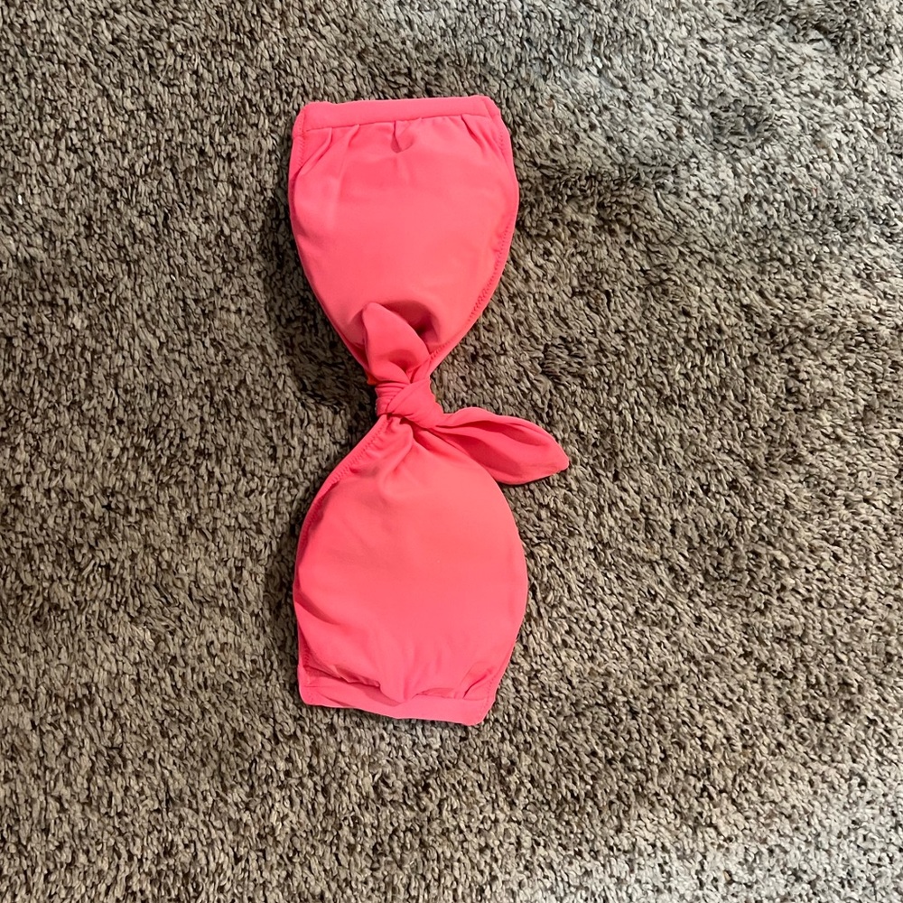 Pink strapless Victoria secret bikini top